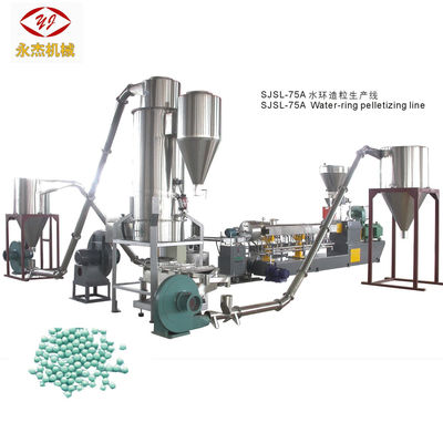 Euro-quality Loss-in-weight Feeder Water Ring Pelletizer PP/PE+CaCO3/Talcum/Tio2 Twin Screw Extruder Plastic Granulator Machine