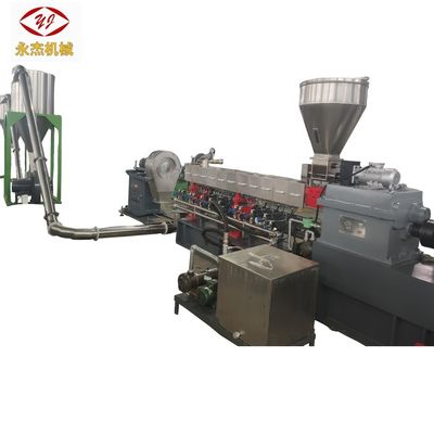 China Parallel Co-Rotating Twin Screw Extruder Wood Plastic Pelletizing Machine