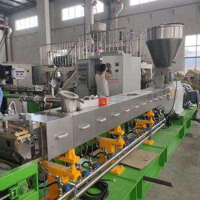 Competitive-price air Cooling Die Face Production Equipment PP/PE/PVC/PS Wood Plastic Composite Twin Screw Extruder